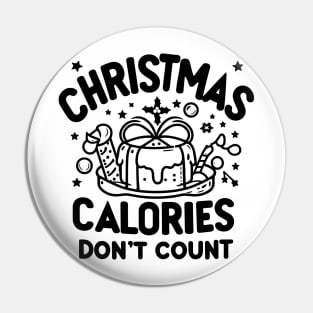 Christmas Calories Don't Count Pin