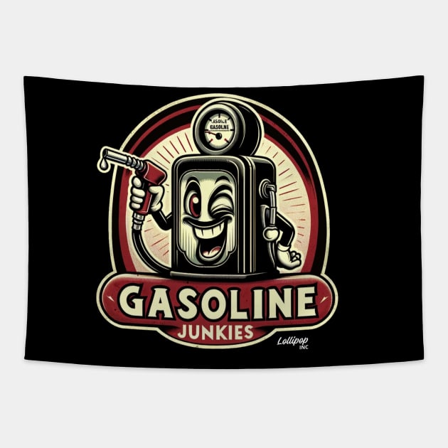 HotRod - Vintage Retro Giggle Fuel: The Hilarious Distributor Tapestry by LollipopINC