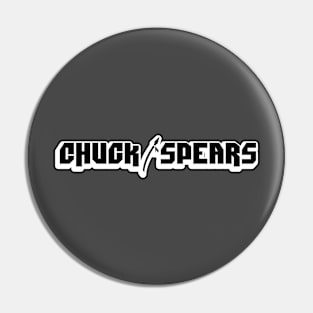Chucksploitation Spears black logo Pin