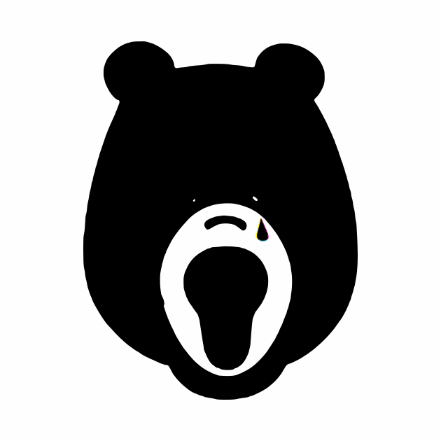 Cute Bear Grr Grr no.7  - crying rainbow tears by Eugene and Jonnie Tee's