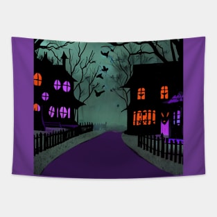 Nightmare in Spooky Town Tapestry