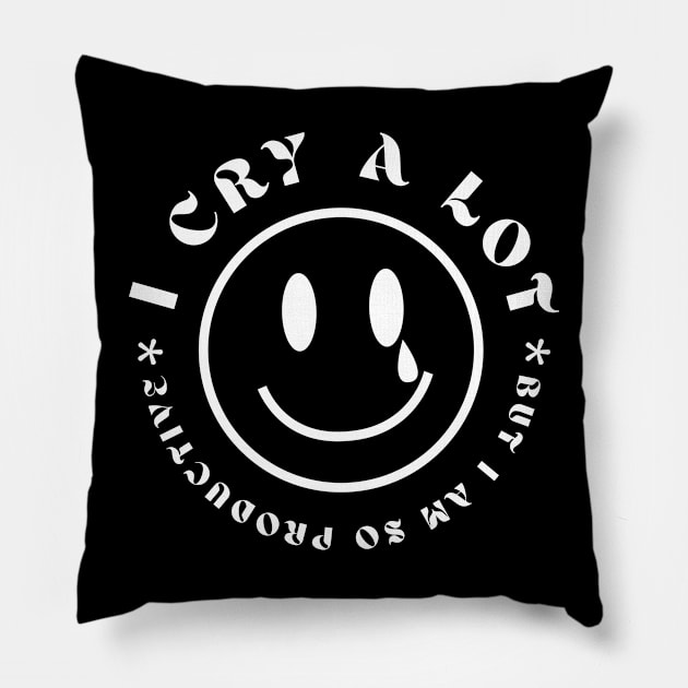 I Can Do It With A Broken Heart Pillow by Taylor Thompson Art