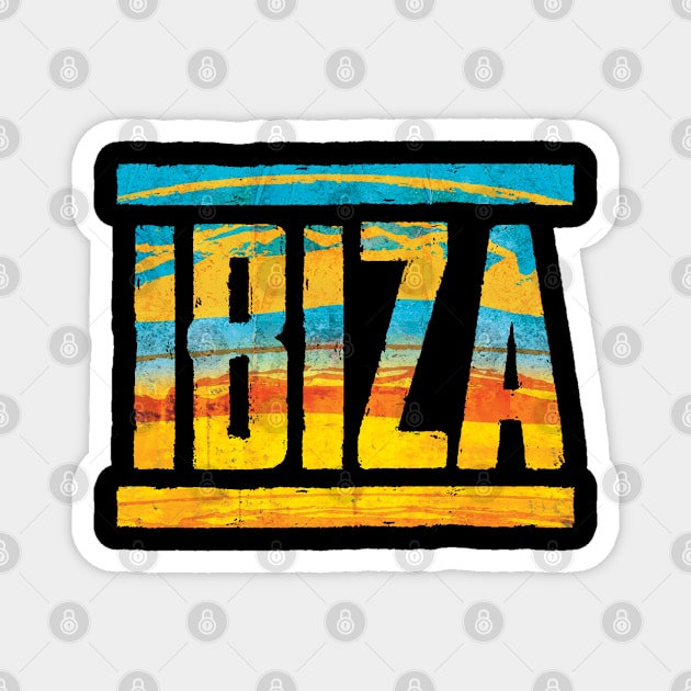 ibiza baleares Magnet by Periartwork