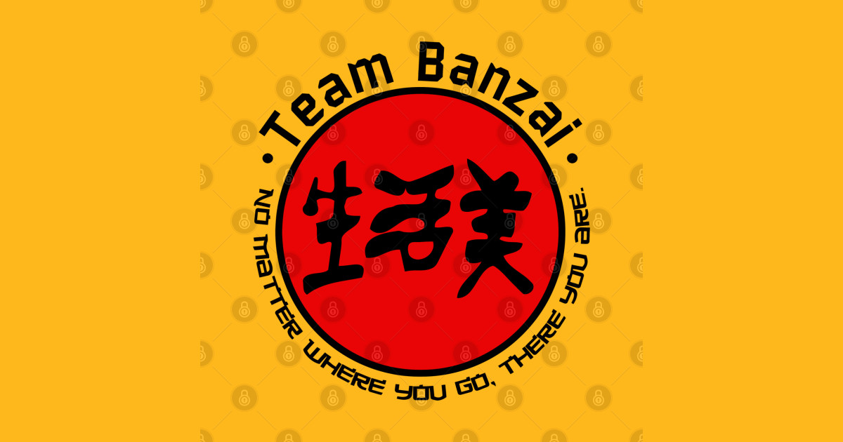 B. Banzai Kanji Movies TShirt TeePublic