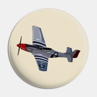 Fighter-bomber cartoon illustration Pin