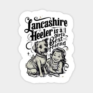 Lancashire Heeler is a girl's best friend Magnet