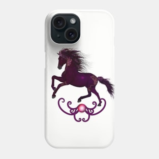 Wonderful fantasy horse on the beach Phone Case