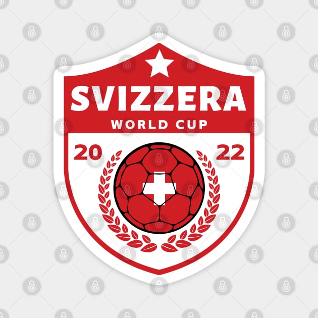 Svizzera Calcio Magnet by footballomatic