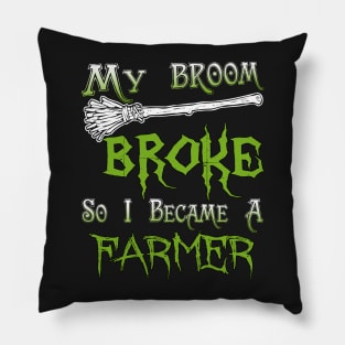 My Broom Broke So I Became A Farmer Pillow