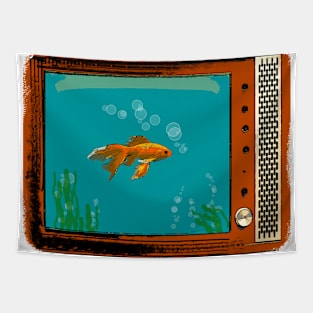 Fishtank Television Tapestry