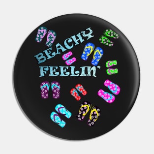 Beach Fun Graphic Design & Quote Beachy Feeling Summer Vacation Pin