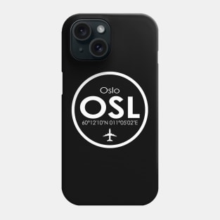 OSL, Oslo Gardemoen Airport, Norway Phone Case