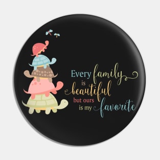 Every Family is Beautiful typography Pin