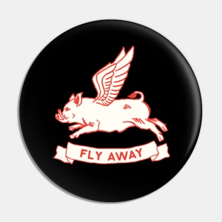 Pig Fly Away Pin