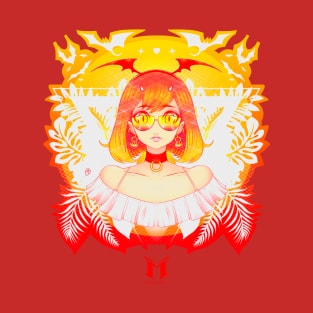 Tropical Red Girl T-Shirt