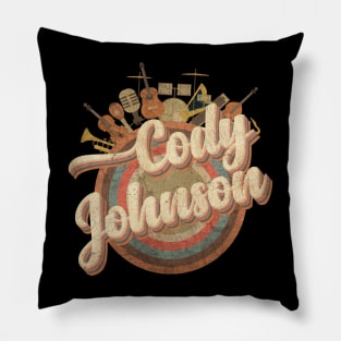 Music Tour Vintage Retro Style // Cody Johnson Pillow