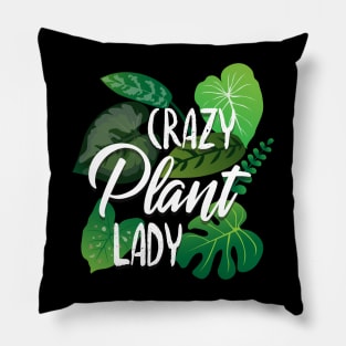 Crazy Plant Lady - leaves design Pillow