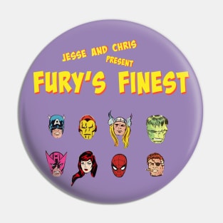 Fury's Finest Logo "Jesse and Chris present" Pin