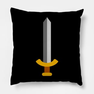 Minimalist Sword Icon (Light) Pillow