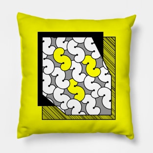 Abstract pattern with S letters in rows Pillow