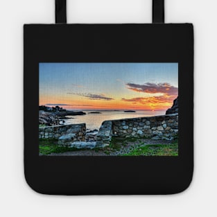 Sunrise at Castle Rock Marblehead MA Tote