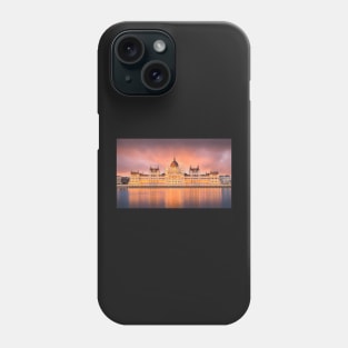 Parliament at sunrise in Budapest, Hungary Phone Case