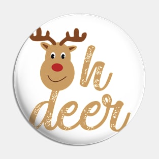 Oh Deer Cute Reindeer Pin