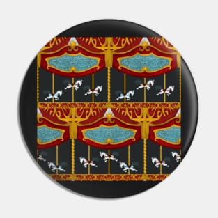 Carousel Horse Fancy Pattern Pin