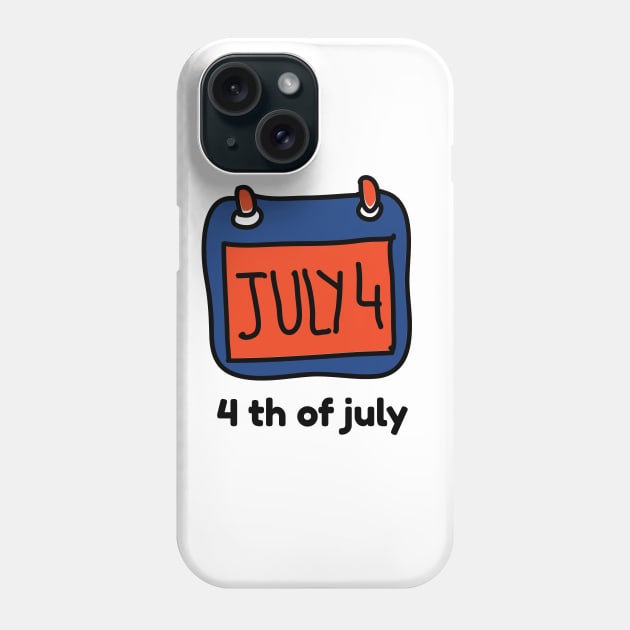 4 th of July Phone Case by pmeekukkuk