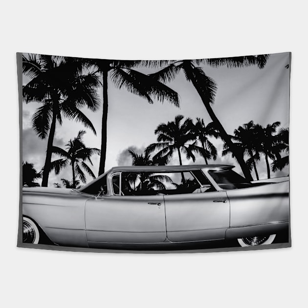 1960 Cadillac Flat Top BW Tapestry by Burtney