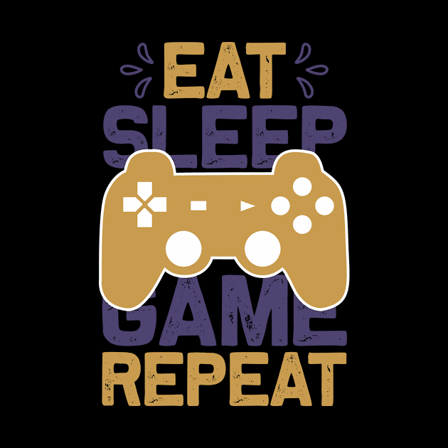 Computer game - Eat sleep by APuzzleOfTShirts