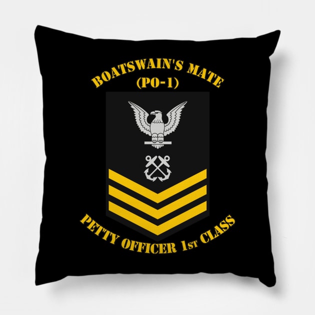 Petty Officer 1st Class Pillow by MBK