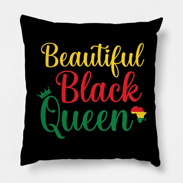 Afrinubi - Beautiful Black Queen Pillow by Afrinubi™