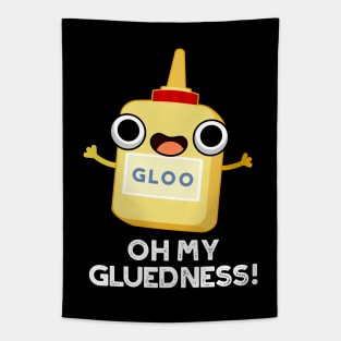 Oh My Gluedness Cute Super Glue Pun Tapestry