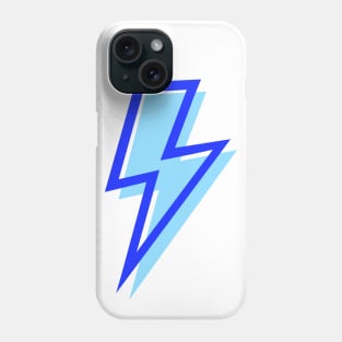 Blue Lightning Bolts Layered Phone Case