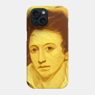 Percy Bysshe Shelley Golden Portrait | Percy Bysshe Shelley Artwork 9 Phone Case