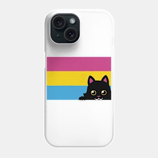 Peeking Cat Pan Flag by Tobe Fonseca Phone Case