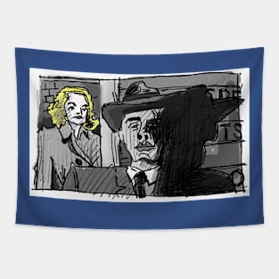 Noir Stare Tapestry