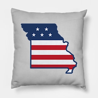 Stars and Stripes Missouri Pillow