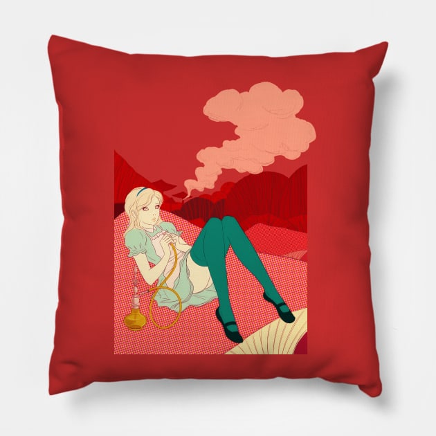 Alice smoking Pillow by saitmy