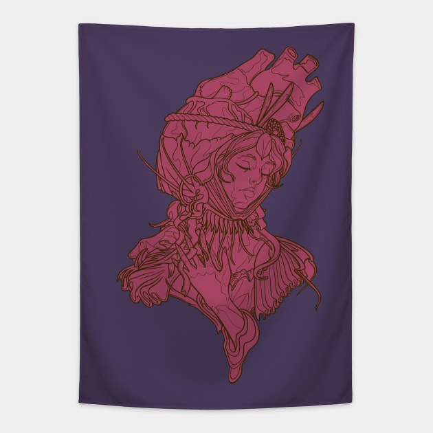 Heart Minder Tapestry by Scottconnick