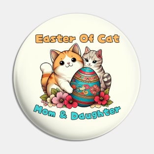 Easter festival mom & daughter Pin