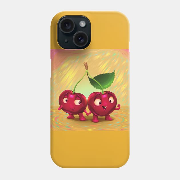 Cherries Phone Case by ddraw