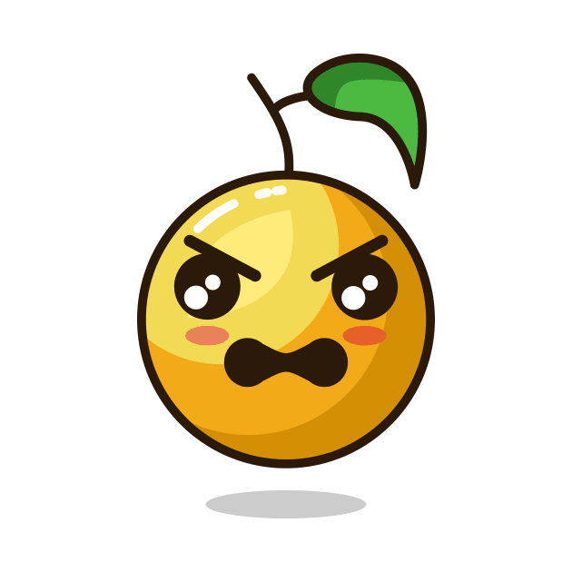 emoji orange angry react by Rizkydwi