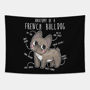 French Bulldog Anatomy Tapestry