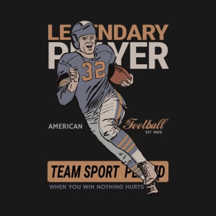 Classic Legendary Football Player T-Shirt