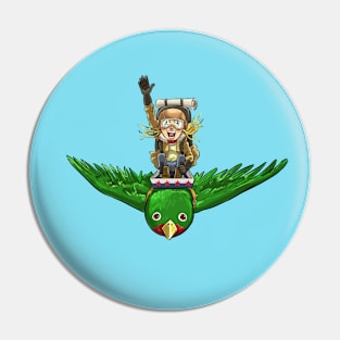 Travel with Bird Pin