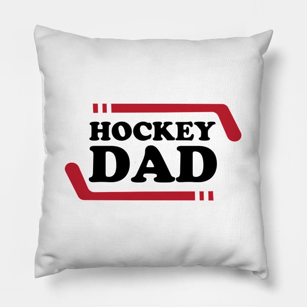 Ice Hockey Dad Pillow by College Mascot Designs