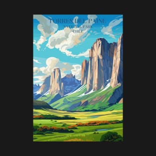 Torres del Paine National Park Chile Travel Print Wall Art, Home Décor, Gift Art T-Shirt