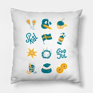 Swedish Winter Holidays Pillow